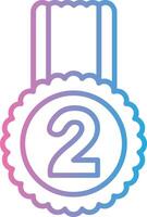 2nd Prize Muted Color Design vector