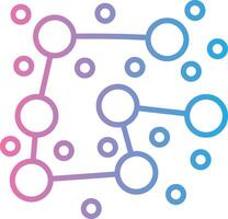 Bonds Gradient Themed Symbol vector