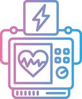 Defibrillator Color Enhanced Graphic vector