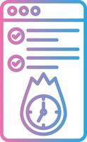 Deadline App Focused Design vector