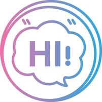 Hi Pastel Color Graphic vector