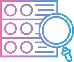Search Data Modern Color Symbol vector