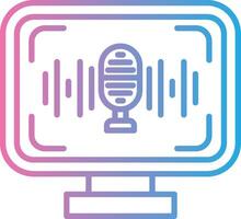 Voice Recognition Pastel Tone Form vector