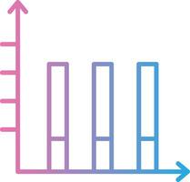 Bar Chart Digital App Concept vector