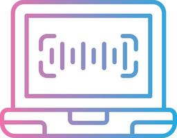 Barcode Simplified Line Mark vector