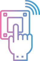 Emergency Button Geometric App Mark vector