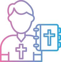 Priest Bright Tone Visual vector