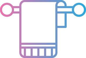 Towel Simplified Line Mark vector