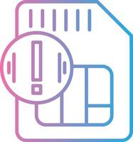 Sim Card Modern Interface Badge vector