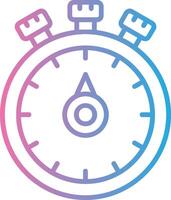 Chronometer Pixel Style Badge vector
