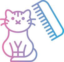 Comb Outlined Line Artwork vector
