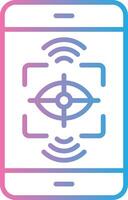 Eye Tracking Digital App Concept vector