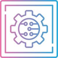 Gear Gradient Style Element vector