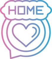 Home Color Stroke Symbol vector