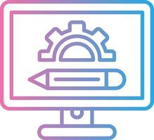 learning tools Iconic Line Form vector