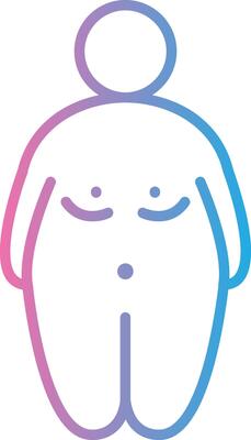 Over Weight Crisp Outline Artwork
