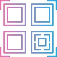 Qr Code Scan Geometric App Mark vector