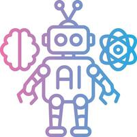 Robot Vibrant Visual Object vector