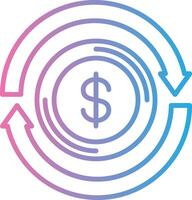 Return On Investment Custom Line Element vector