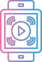 Smart Watch Gradient Color Form vector