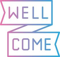 Welcome Sharp Edge Visual vector