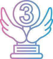 3rd Prize Muted Color Design vector