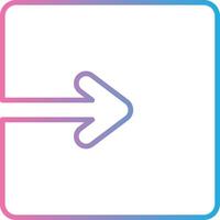 Arrow Graphic Simplified Line Mark vector
