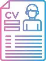 CV Interactive UI Design vector