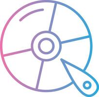 Disk Color Stroke Symbol vector
