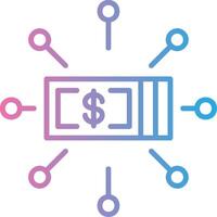 Digital Money Geometric App Mark vector