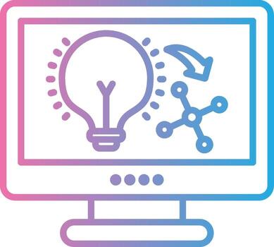 idea interfaz línea gráfico vector