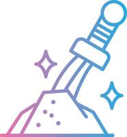 Excalibur Soft Outline Graphic vector