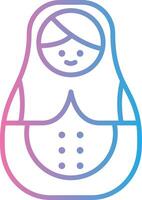 Matryoshka Doll Smooth UI Symbol vector