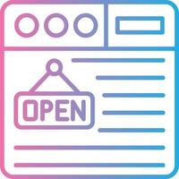Open Mobile App Illustration vector