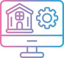 Monitor Web Style Graphic vector