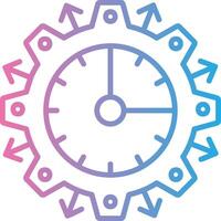 Project Management Gradient Style Element vector
