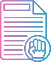 Protest Geometric Style Badge vector