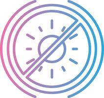 No Sun Custom Line Element vector