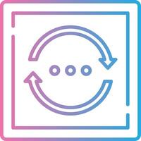 Refresh Digital Outline Piece vector