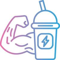 Shake Iconic Line Form vector