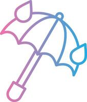Umbrella Interactive UI Design vector
