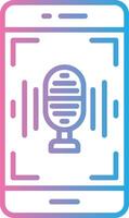 Voice Recognition Color Block Badge vector