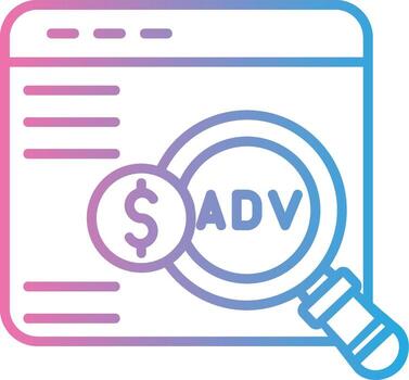 Advanced Search Responsive App Shape vector