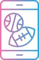 American Football Cool Tone Form vector