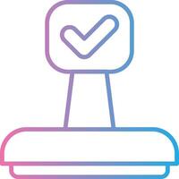 Approved Iconic Line Form vector