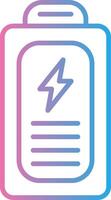 Battery Thin Graphic Shape vector