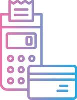 Card Reader Color Block Badge vector
