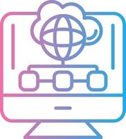 Cloud Computing High Detail Shape vector