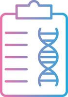 Dna Report Gradient Color Form vector