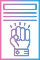 Human Rights Soft Outline Graphic vector